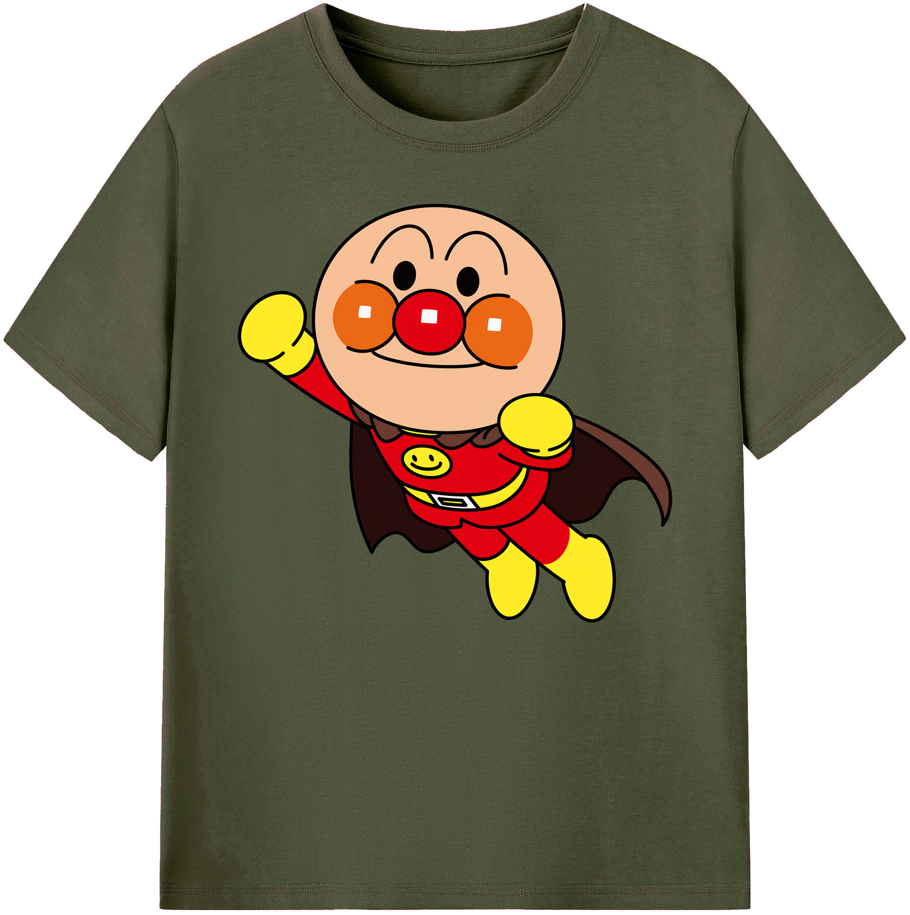 （画像用） アンパンマン Anpanman 綿100％ メンズ半袖Tシャツ｜肌触りやわらか＆通気性